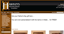 Desktop Screenshot of hawkinsleather.com